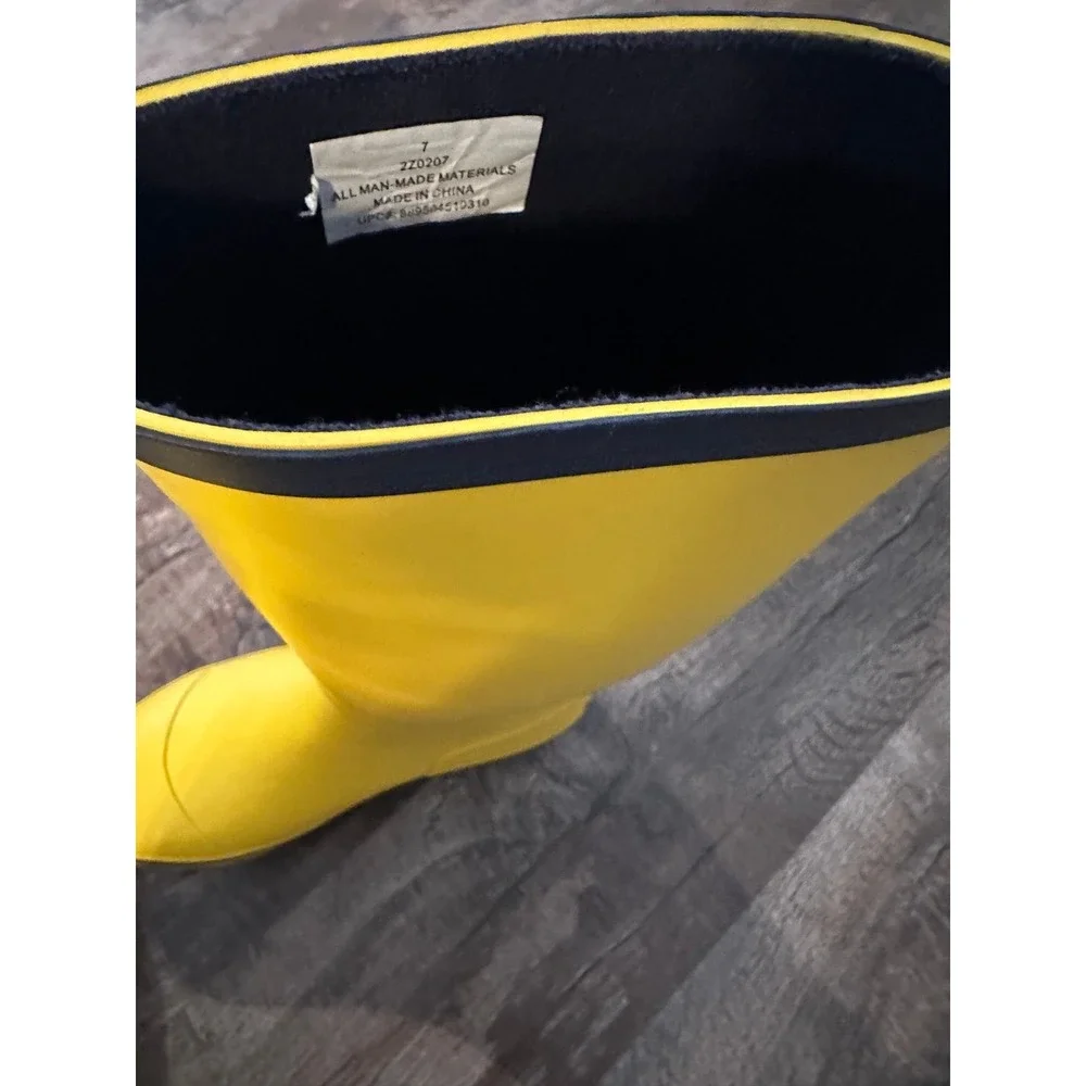 Vineyard vines rain‎ rubber boots size 7 EUC